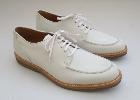 Chaussures rétro en nubuck blanc - Pointure 44,5