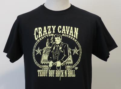 T-shirt Crazy Cavan "Teddy Boy Rock'n'Roll" - Taille S