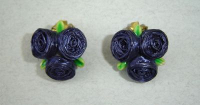 Boucles d'oreille des annes 1950 / 1950s earrings